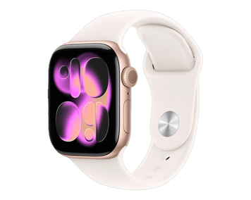 Б/У Apple Watch Series 11 GPS 46mm Rose Gold Aluminum Case with Light Blush Sport Band - M/L (MEV74) (MEV74) фото