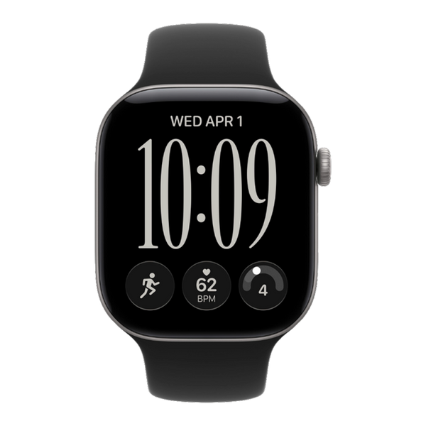 Apple Watch Series 12 GPS 42mm Space Gray Aluminum Case with Black Sport Band (M/L) 12 42mm Space Black Sport Band (M/L) фото