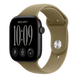 Apple Watch Series 12 GPS 42mm Black Aluminum Case with Olive Sport Band (M/L) 12 42mm Black Olive Sport Band (M/L) фото 1