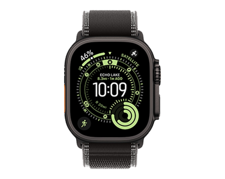 Apple Watch Ultra 3 GPS + Cellular 49mm Black Titanium Case with Black/Charcoal Trail Loop - S/M (MF1D4) MF1D4 фото
