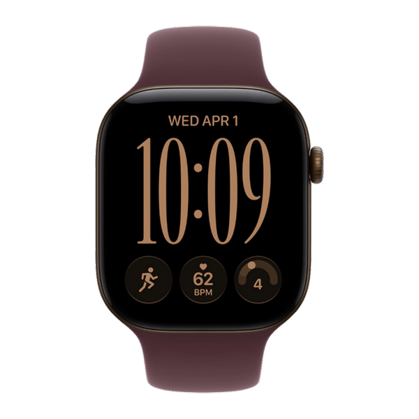 Apple Watch Series 12 GPS 42mm Dark Bronze Aluminum Case with Burgundy Sport Band (M/L) 12 42mm Dark Bronze Burgundy Sport Band (M/L) фото