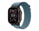 Apple Watch Ultra 3 GPS + Cellular 49mm Black Titanium Case with Light Blue Alpine Loop - Medium (MG9L4) MG9L4 фото 1