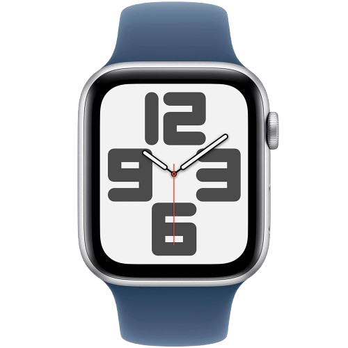 Б/У Apple Watch SE 2 GPS 44mm Silver Aluminum Case with Denim Sport Band - M/L (MXER3) (MXER3) фото