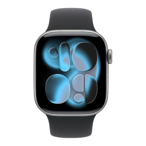 Apple Watch Series 11 GPS 42mm Space Gray Aluminum Case with Black Sport Band - S/M (MEQW4) MEQW4 фото