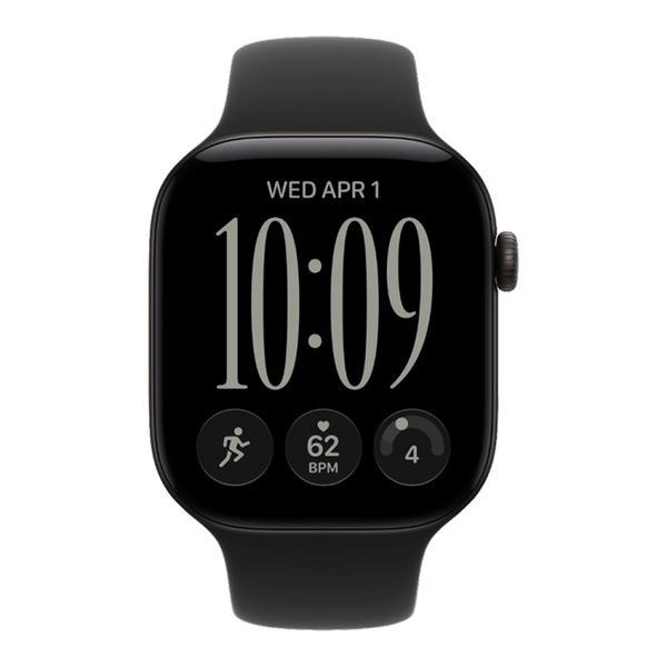 Apple Watch Series 12 GPS 46mm Black Aluminum Case with Black Sport Band (S/M) 12 46mm Black Black Sport Band (S/M) фото